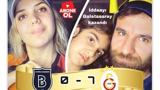 BAŞAKŞEHİR 0  7 GALATASARAY FANATİK GALATASARAYLI ANNEM VE FENERBAHÇELİ BABAMLA MAÇA TEPKİ VİDEOMUZ [upl. by Adnilav761]