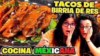 🇪🇸 ESPAÑOLA REACCIONA a los TACOS de BIRRIA de RES 🇲🇽 🤤¿Hacemos la RECETA😍  REACCIÓN a LA CAPITAL🍺 [upl. by Norramic211]