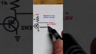 2nd PNP BJT Voltage Emitter Follower 2N3906 1k Pull Up Resistor electronics howto diy [upl. by Cecilla]