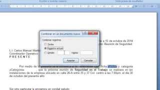 Como crear varias cartas en Word en poco tiempo [upl. by Zarihs]