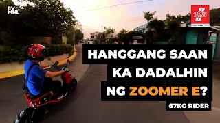 Part 1 Honda Zoomer E Range Test 67 Kg Rider  Honda Electric  Electric Vehicle Manila [upl. by Eseerahs226]