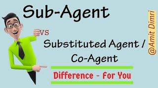 Difference between SubAgent and Substituted Agent CoAgent soldu ignou bcom lawnotes [upl. by Chemash585]