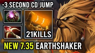 How to Play Mid Earthshaker in 735 with 3 Sec CD Totem Instant 1 Shot Slash Dota 2 [upl. by Nnylacissej839]