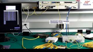 BAUDCOM GPON Repeater Extender work with Huawei OLT [upl. by Adnorrehs863]