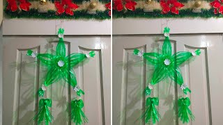 Christmas Lantern from Soda Bottle  DIY Plastic Bottle [upl. by Dranyar696]