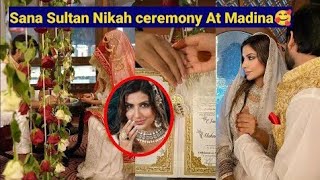 Bigg Boss OTT3 Contestants Sana Sultan Nikah ceremony at Madina With Long term Boyfriend Wazid [upl. by Hagile298]