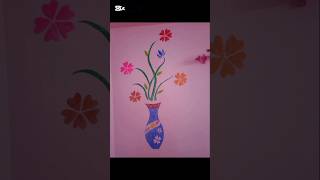 Simple drawing for Room decoration Room wall ytshorts shorts trending flowers drawing art [upl. by Ennylcaj]