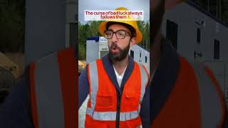 The curse of bad luck always follows them⚠️ adamrose funny constructioncomedy construction [upl. by Leicester]