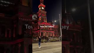 Town hall Sydneynight sydney nightlife town aussie enjoy travel [upl. by Thagard333]