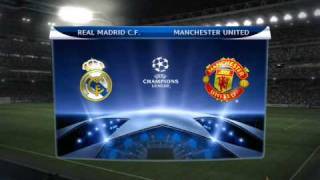 PES 2010 PC French Commentary PART 1 Real Mad vs Man Utd [upl. by Regnij]