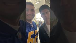 Max Greenfield Schmidt from New Girl spotted at Chargers game [upl. by Lore]