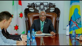 Le Premier Ministre du Burundi Gervais Ndirakobuca a reçu en audience une délégation chinoise [upl. by Ddene]