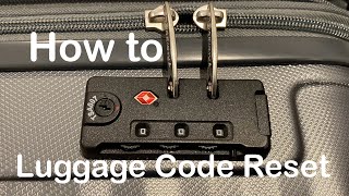 How to Change Suitcase Lock Combination TSA Lock Code change  Luggage Lock code Reset [upl. by Enylorac]