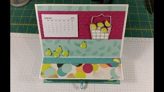 MiniTischkalender mit Zettelschublade  FrühjahrSommerkatalog 2018 StampinUp [upl. by Lela]