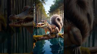 Creative Hybrid Animals Monkey Spider Pig Snake Lizard Rabbit ai shorts hybrid [upl. by Etnoled]