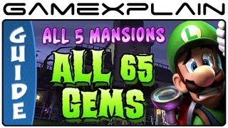 All 65 Gems in Luigis Mansion 2 Dark Moon  Guide amp Walkthrough Every Mansion [upl. by Nniuqal]