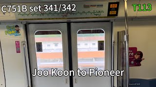 StrongretiredC751B set 341342 Joo Koon to Pioneer [upl. by Glanville202]