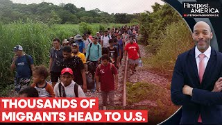 Over 2000 Migrants Head to the US Fearing Donald Trumps ReElection  Firstpost America [upl. by Marsiella]