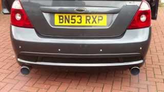 FORD MONDEO ST220 268BHP POWERFLOW EXHAUST REV [upl. by Trust]