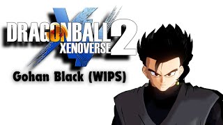 Gohan Black Sparking Zero Xenoverse 2 Mod  WIP [upl. by Irakuy]