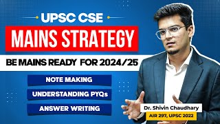 A Comprehensive Strategy for UPSC CSE Mains [upl. by Inirt]