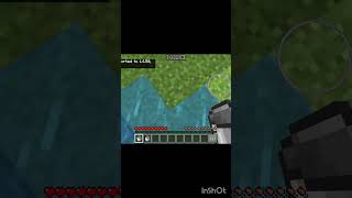 Minecraft mein high block to jump placing water bucketminecraftblock [upl. by Dave]