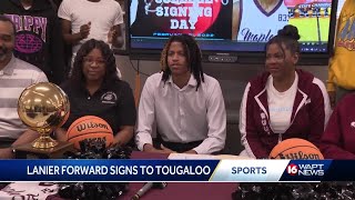 Lanier forward chooses Tougaloo basketball [upl. by Eduj671]