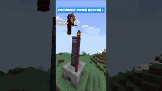 🗿 Simple Minecraft Statue Design Worlds Smallest Violin minecraft shorts viral gaming [upl. by Yrrum]