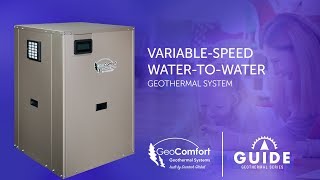 GeoComfort VariableSpeed WatertoWater Geothermal Heating Cooling and Hot Water System [upl. by Morrie376]