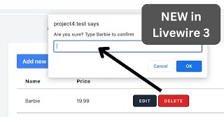 New in Livewire 3 Dialog with wireconfirm [upl. by Alburg]