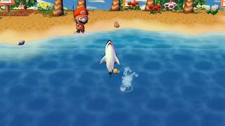 Wii Animal Crossing City Folk Day 230 quotSeptember Sharkquot [upl. by Beauregard]