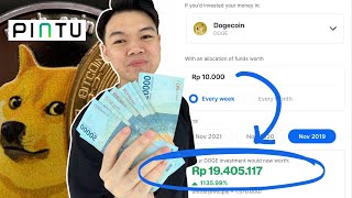 MODAL 10 RIBU BISA JADI 19 JUTA  TUTORIAL TRADING CRYPTO UNTUK PEMULA DI APLIKASI PINTU [upl. by Pratt]