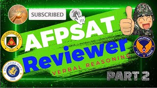 AFPSAT REVIEWER 2024 VERBAL REASONING PART 2  QUESTIONS WITH ANSWERS BLESSINGS [upl. by Anavoig]