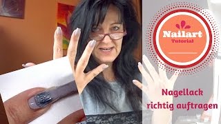 Nagellack richtig auftragen  Nägel lackieren [upl. by Sucramej608]