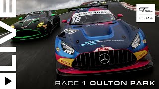 FULL RACE  Race 1  Oulton Park  2024 British GT Championship [upl. by Avla]