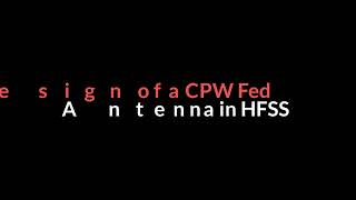 CPW Fed Bowtie Antenna Design in HFSS [upl. by Tterb447]