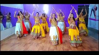 Chogada Tara  Dandiya Dance  Group Dance  Loveyatri  Navratri Special [upl. by Soph218]