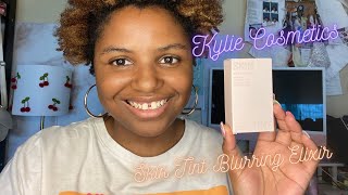 NEW  Kylie Cosmetics Kylie Skin Tint Blurring Elixir 8W On Brown Skin [upl. by Ellehcen]