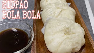 SIOPAO BOLA BOLA RECIPE ALA CHOWKING  FLUFFY AND WHITER SIOPAO DOUGH [upl. by Kitrak]