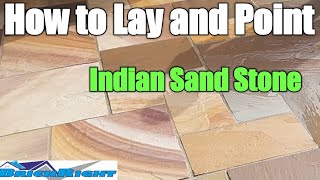 How to lay and point Indian sand stone [upl. by Niamjneb]