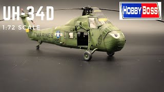 Hobby Boss UH34D Choctaw 172 Scale [upl. by Aivil]