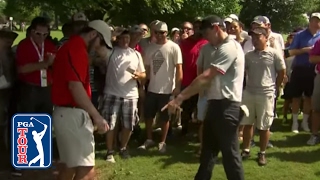 Rory McIlroys golf ball finds fans pocket at TOUR Championship [upl. by Ahterahs827]