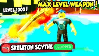 UNLOCKING THE LEVEL 1000 WEAPON IN SLAYING SIMULATOR BEST IN GAME Roblox [upl. by Kaleb781]