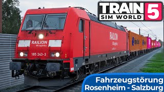 Fahrzeugstörung Rosenheim  Salzburg  TRAIN SIM WORLD 5  Internationaler Güterverkehr  TSW 5 [upl. by Melisse89]