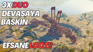 Rust Türkçe 3X  Devasa Kazıcı Baskını Efsane Loot  rust rusttürkçe rustraid [upl. by Ahtiekal245]