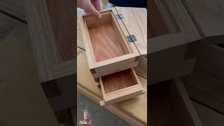 Cool box I made with a hidden compartment shorts woodworking [upl. by Leinod844]