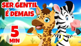 Ser Gentil é Demais  Aventura na praia com a Giramille  Giramille 5 min  Desenho Animado Musical [upl. by Marchelle]