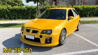 ZR 160 perla… Gialla 💛 1 di 1 con guida sx 😱 Recensione MG ZR 160 18 160cv  2005 🇬🇧 [upl. by Finnegan]