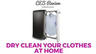 CES REVIEW  Whirlpool Swash System  In home dry cleaning demo [upl. by Ayikin508]