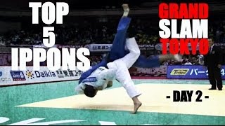 TOP 5 IPPONS l Grand Slam Tokyo 2013  Day 2 [upl. by Harrod313]